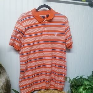 Chaps Men Large Stripped Polo Shirt
